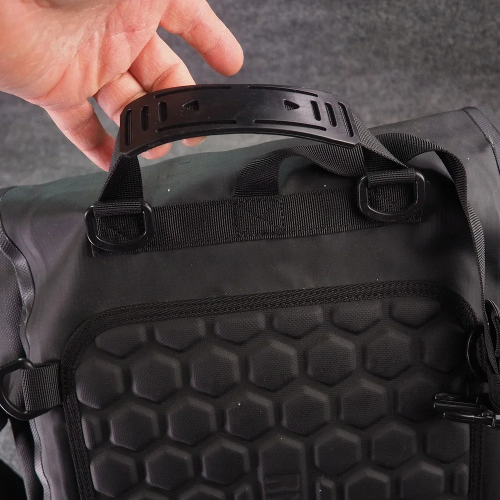 Rhinowalk Motorcycle Tail Bag 30L Black Waterproof Pannier Luggage MT21630